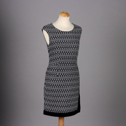 Second Hand Dress by Missoni Black Wool Size 10 Sleeveless Zip