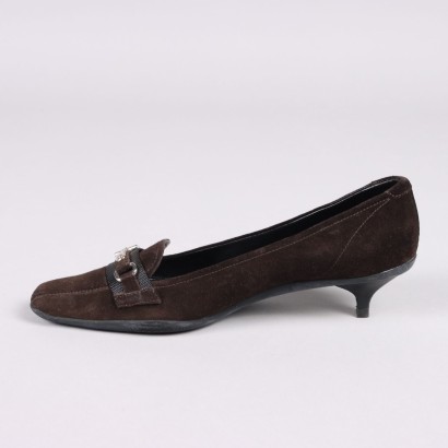 Prada Suede Loafer with Heel
