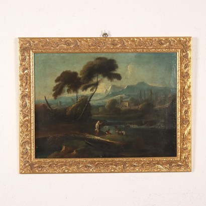 Antike Gemälde Fguren Öl auf Leinwand Rom \'600 Bilder Malerei
