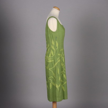 Vestido tubo vintage de lino