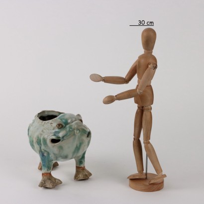 Figura in Ceramica Smaltata Cinese