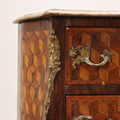 Rococo style bedside table