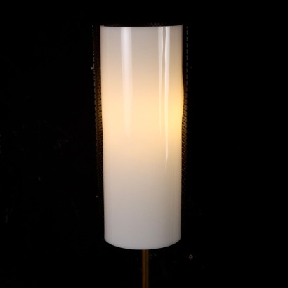 Vintage Stilux Lampe 1960er Jahre Messing Emailliertes Metall