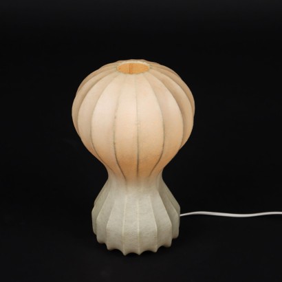 Lampe de Table Vintage en Cocoon Italie Années 70 Structure Métal