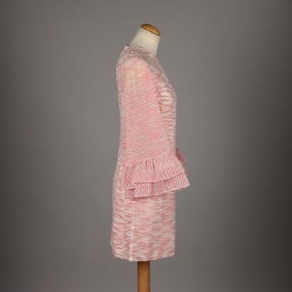 #vintage #vintageclothing #vintageclothes #vintagemilano #vintagefashion, robe vintage blanche et rose