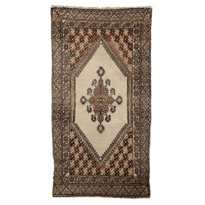 Vintage Agadir Carpet Morocco 80s-90s Furnishing Cotton Wool Fine Knot
