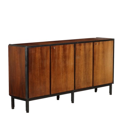 Vintage Cabinet from the 1960s Exotic Wood Veneer Furnishing