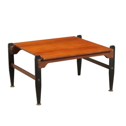 Vintage Coffee Table 1960s Solid Wood Mahogany Veneered