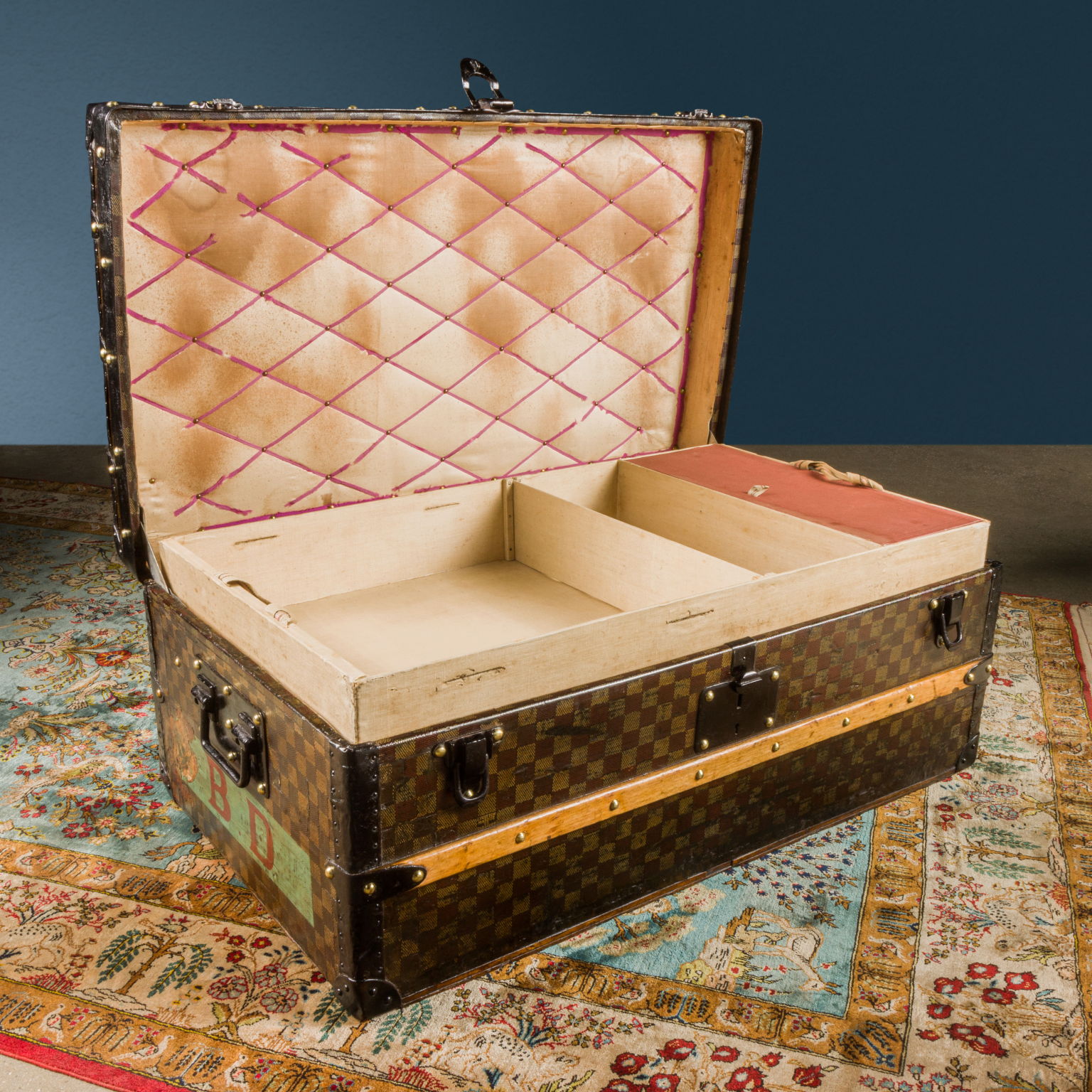 Rare Louis Vuitton malle Courrier Trunk, C. 1890 Auction