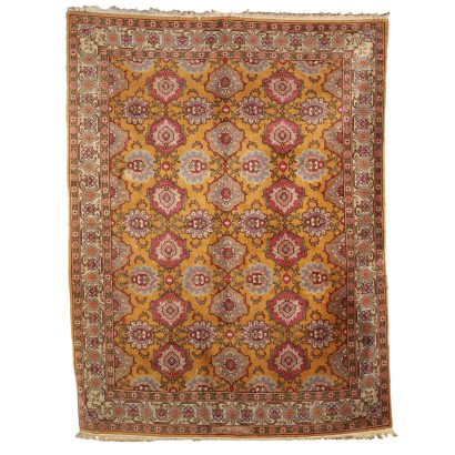 Vintage Esparta Carpet Turkey 70s-80s Cotton Wool Big Knot