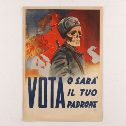 Gruppe politischer Propagandaplakate