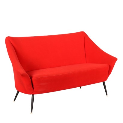 Vintage Sofa aus Metall und Stoff Italien der 50er-60er Jahre