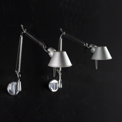 Lampes Vintage Tolomeo pour Artemide Années 90 Aluminium Émaillé
