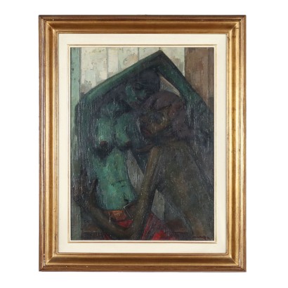 Contemporary Painting Franco Farlenga 1976 Oil on Canvas Human Figures