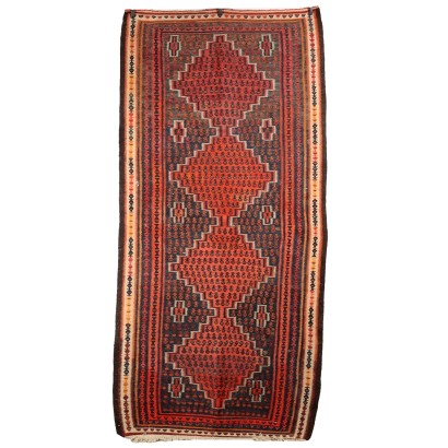 Ancient Kilim Carpet Iran Cotton Wool Fine Knot Handmade