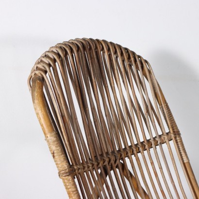 Bambus-Schaukelstuhl aus den 60er Jahren