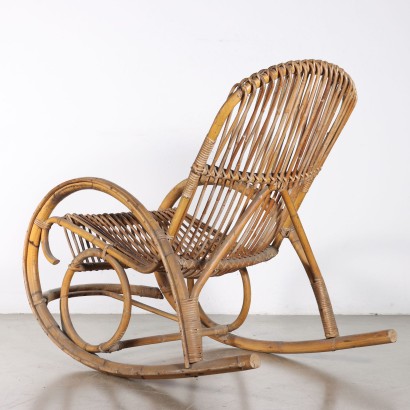 60's Bamboo Rocking Chair
