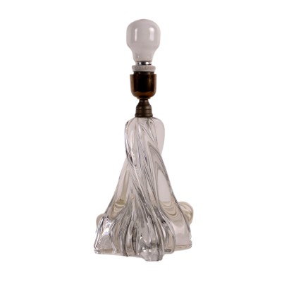 Vintage Tischlampe Frankreich '900 Baccarat Kristall Torchon