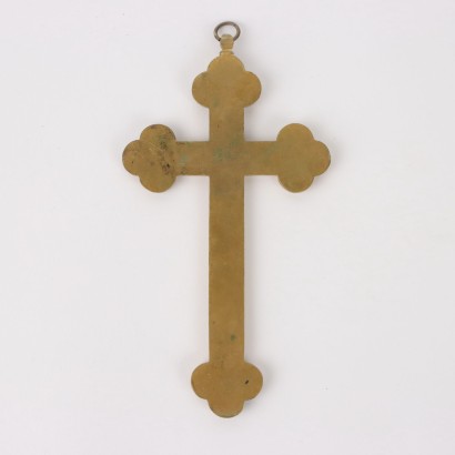Crucifix en bronze avec micromosaïque
