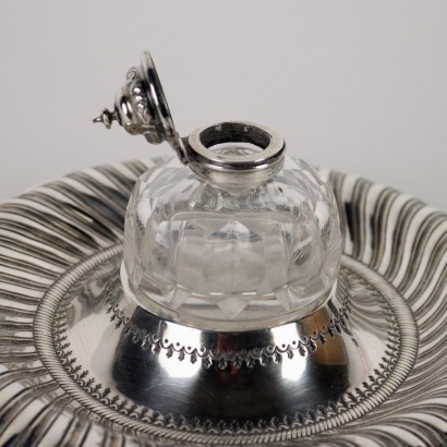 Inkwell in English Silver