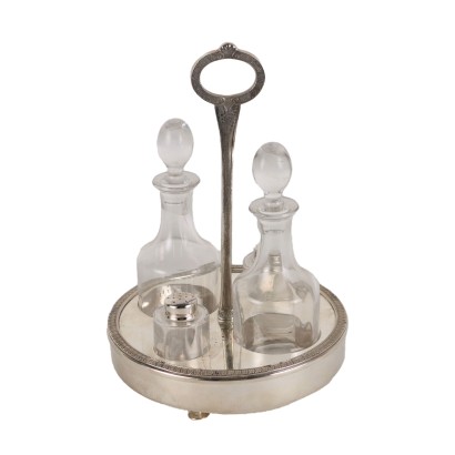 Silver oil cruet