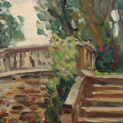 Painting by Giovanni Balansino ,The park,Giovanni Balansino,Giovanni Balansino,Giovanni Balansino,Giovanni Balansino