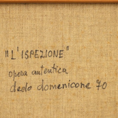 Dipinto di Dedo Domenicone ,L'ispezione,Dedo Domenicone,Dedo Domenicone,Dedo Domenicone