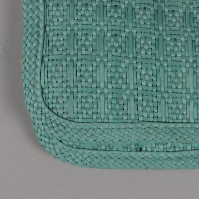 Vintage Aqua Grüne Clutch Tasche