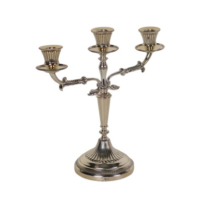 Antiker Kerzenhalter Zweite Mitte '900er Jahre Silber Dekorationen
