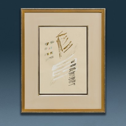 Dipinto di Fausto Melotti Tecnica Mista su Carta