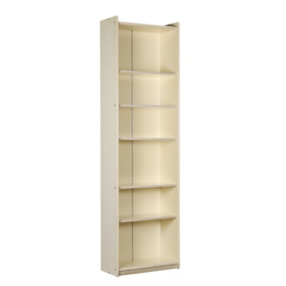 Vintage Bookcase with Shelves from the 1980s Lacquered Wood Adjustable