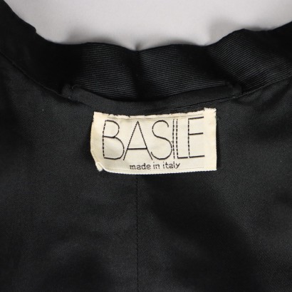 Abrigo vintage negro Basile