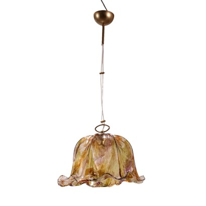 Vintage Ceiling Lamp La Murrina 80s-90s Blown Glass