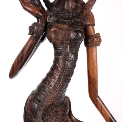 Sculpture of Female Figure in Wood