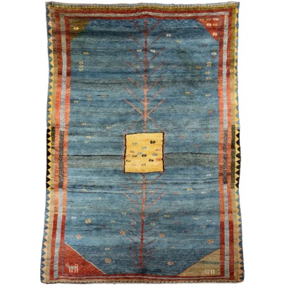 Vintage Gabbeh Teppich Persien Wolle Geknüpft Handgemacht