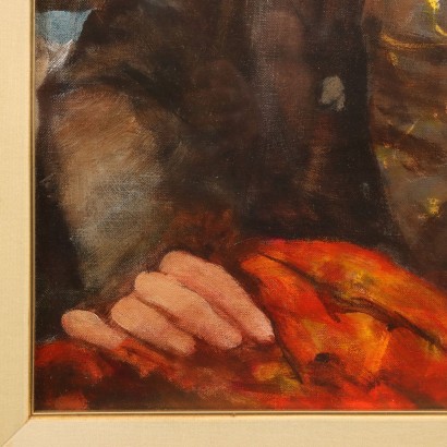 Peinture de Giacomo Moretti, Jeune femme avec un panier de légumes, Giacomo Moretti, Giacomo Moretti, Giacomo Moretti, Giacomo Moretti, Giacomo Moretti