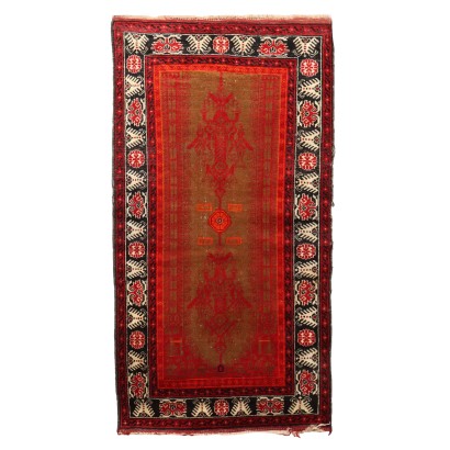 Vintage Beluchi Carpet Iran Cotton Wool Fine Knot Handmade
