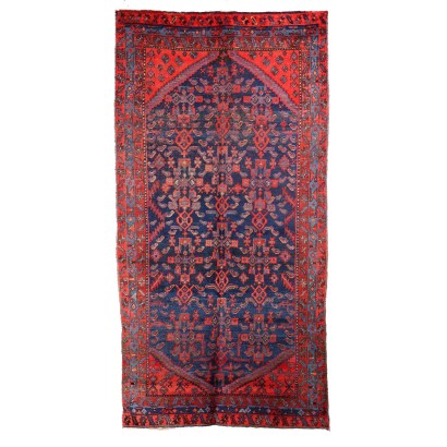 Ancient Malayer Carpet Iran Cotton Wool Big Knot Handmade