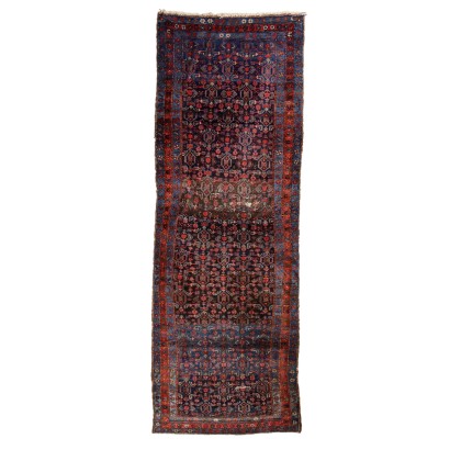 Ancient Malayer Carpet Iran Cotton Wool Big Knot Handmade