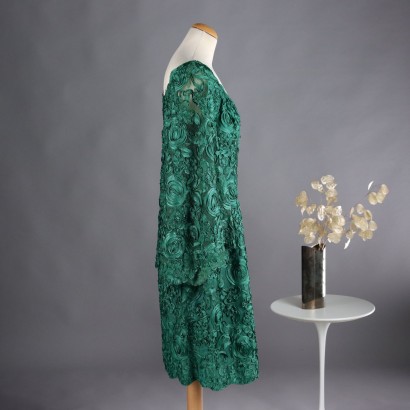 Vintage Grünes Kleid 70er Jahre