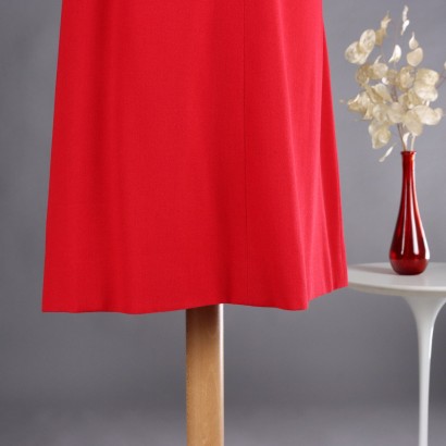 vestido rojo de la vendimia