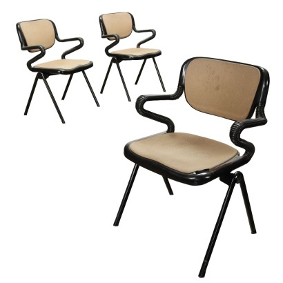 Vintage Chairs Vertebra System Fabric Italy 1970s