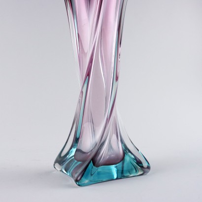 Vase en verre submergé et plateau de poche