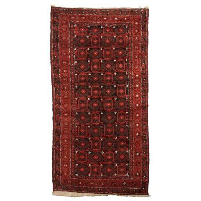 Vintage Beluchi Teppich Iran Wolle Geknüpft Handgefertigt