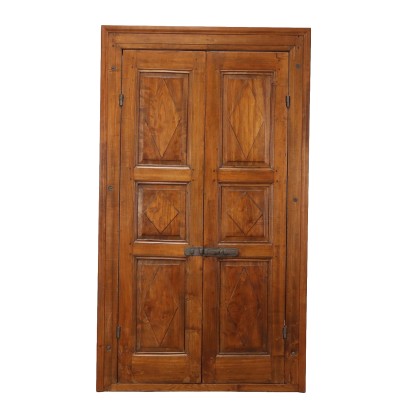 Ancient Door for Large Wall Cabinet '800 Engraved Poplar Decorations