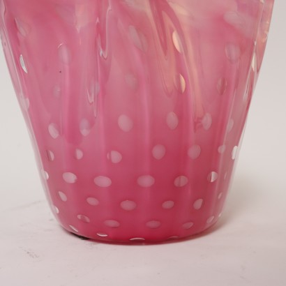 Vase mouchoir en verre de Murano
