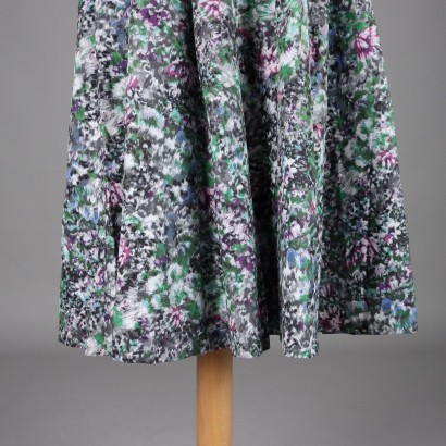 Robe à fleurs vintage des années 50