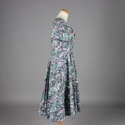 Robe à fleurs vintage des années 50