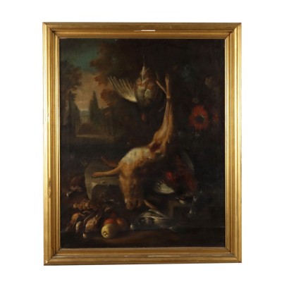 Still Life with Hunting Oil on Canvas Art '800