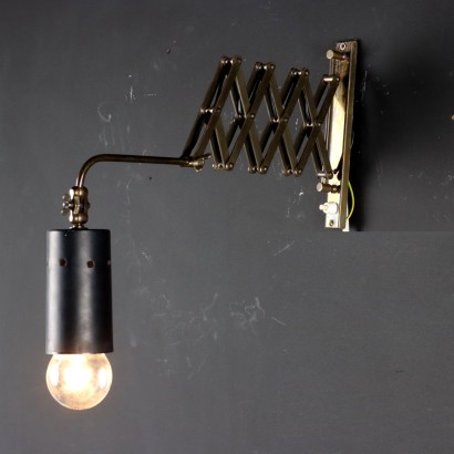 1950s Lamp Aluminium Brass Italy Modernism Lighting